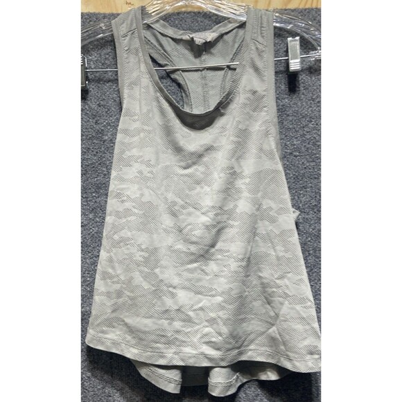 Danskin Now Women’s Size Small Petite Gray Camo Racerback Active Tank Top - Picture 2 of 7